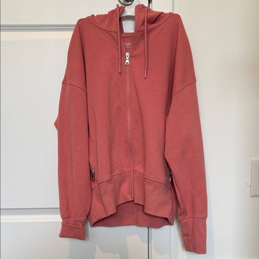 Pink Zip-Up Hoodie for Women